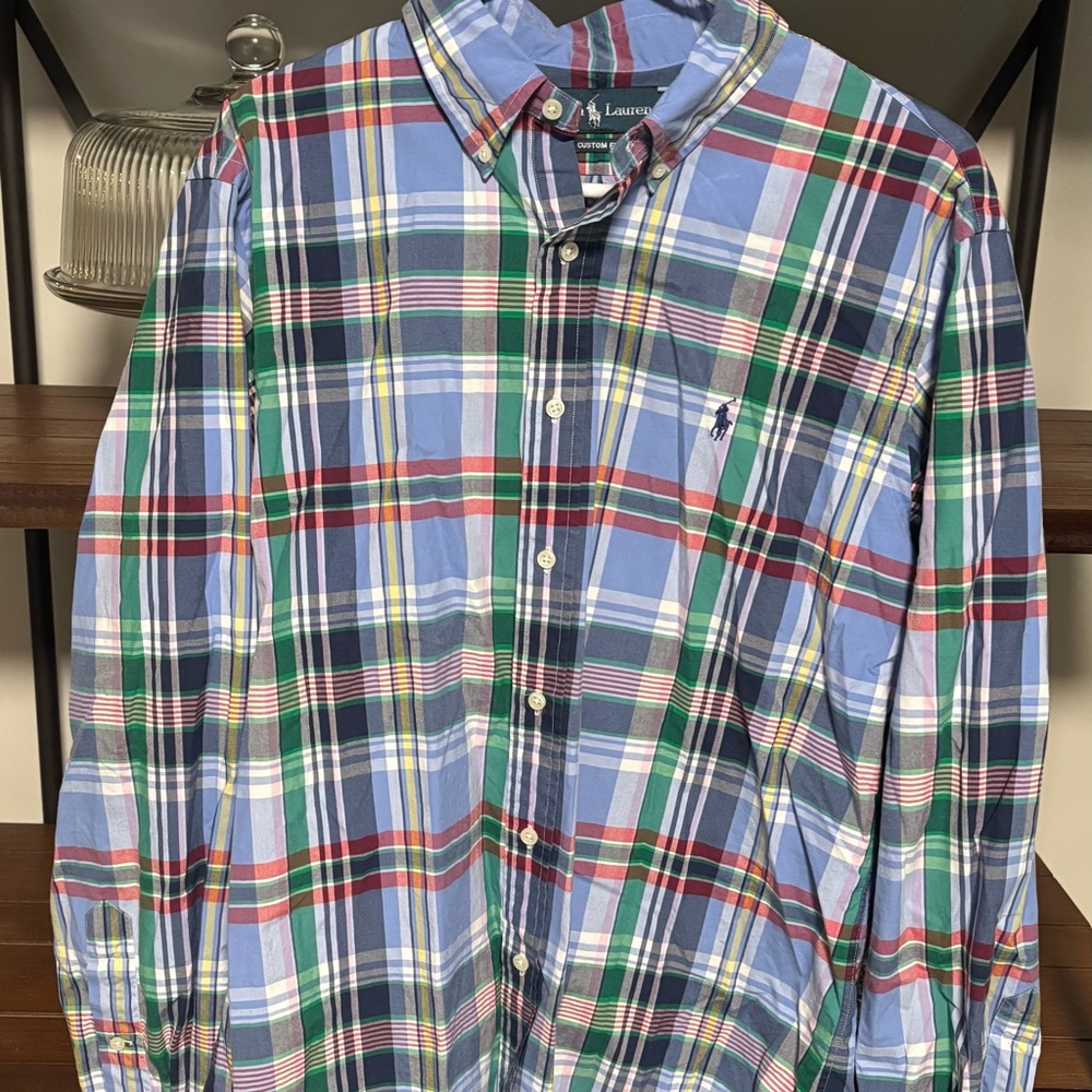 Polo by Ralph Lauren Light Blue Multi-Plaid Button-Down Shirt